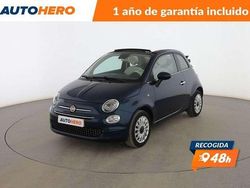 Azul Usado 2019 Fiat 500 Lounge Descapotable | 11.299 € (Precio justo)