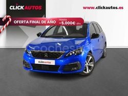 Azul Usado 2021 Peugeot 308 SW GT Familiar | 12.350 € (Super precio)