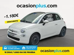 Blanco Usado 2018 Fiat 500 Lounge Descapotable | 10.490 € (Precio justo)