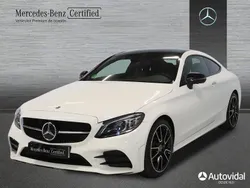 Blanco polar Usado 2023 Mercedes C220 AMG line Coupe | 48.500 € (Precio justo)