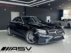 Negro Usado 2018 Mercedes E220 Descapotable | 35.900 € (Precio justo)