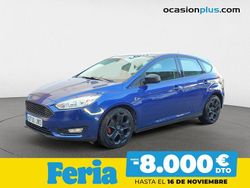 Azul Usado 2017 Ford Focus Trend+ Berlina | 10.200 € (Precio justo)