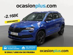 Azul Usado 2021 Skoda Karoq SportLine SUV | 23.850 € (Precio justo)