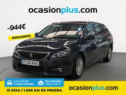 Gris Usado 2018 Peugeot 308 Business-Line Familiar | 10.390 € (Precio justo)