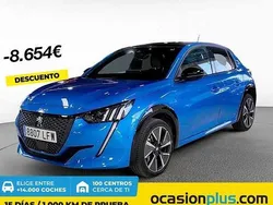 Azul Usado 2020 Peugeot e-208 GT Utilitario | 16.546 € (Precio justo)