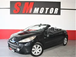 Negro Usado 2008 Peugeot 207 CC Descapotable | 6990 € (Precio justo)