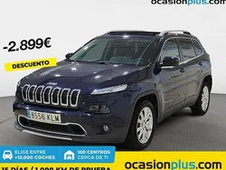 Azul Usado 2018 Jeep Cherokee Limited SUV | 14.773 € (Precio justo)