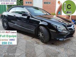 Negro Usado 2015 Mercedes E350 Descapotable | 25.490 € (Un poco caro)