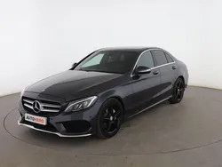 Gris Usado 2015 Mercedes C220 AMG line Berlina | 23.999 € (Precio justo)