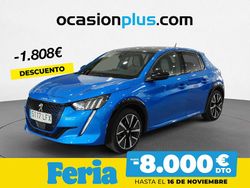 Azul Usado 2020 Peugeot e-208 GTi Utilitario | 19.890 € (Un poco caro)