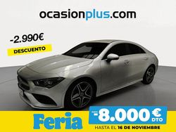 Gris Usado 2021 Mercedes CLA200 Berlina | 31.750 € (Precio justo)