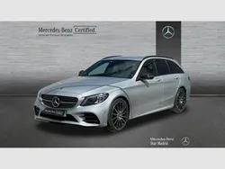 Gris / plateado Usado 2020 Mercedes C200 AMG line Familiar | 27.990 € (Precio justo)