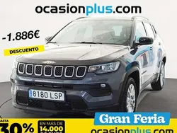 Gris Usado 2021 Jeep Compass Longitude SUV | 18.864 € (Precio justo)