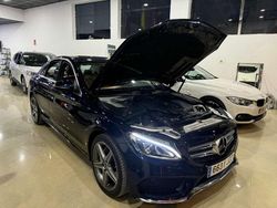 Azul Usado 2017 Mercedes C220 AMG line Berlina | 24.800 € (Caro)