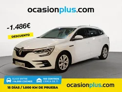 Blanco Usado 2021 Renault Mégane GrandTour Intens Familiar | 16.350 € (Precio justo)