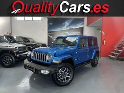 Azul Usado 2024 Jeep Wrangler Unlimited Sahara SUV | 59.400 € (Precio justo)
