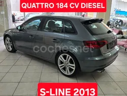 Gris / plata Usado 2013 Audi A3 Sportback S-Line Berlina | 14.990 € (Precio justo)