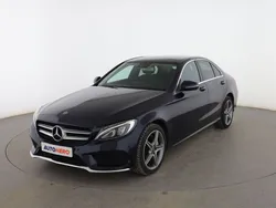 Azul Usado 2018 Mercedes C220 AMG line Berlina | 24.599 € (Precio justo)