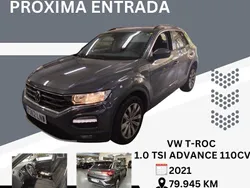 Gris / plata Usado 2021 VW T-Roc Advance SUV | 19.700 € (Precio justo)