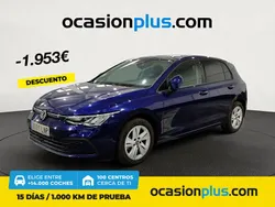 Azul Usado 2021 VW Golf VIII Life Berlina | 21.290 € (Precio justo)
