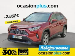 Rojo Usado 2020 Toyota RAV4 Hybrid Luxury SUV | 31.490 € (Precio justo)