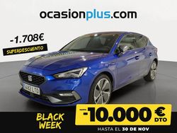 Azul Usado 2021 Seat Leon FR Berlina | 18.790 € (Precio justo)