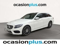 Blanco Usado 2017 Mercedes C220 AMG Familiar | 24.350 € (Un poco caro)