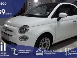 Blanco Usado 2019 Fiat 500C Lounge Descapotable | 12.998 € (Precio justo)