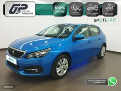 Azul Usado 2021 Peugeot 308 Active Berlina | 15.795 € (Precio justo)