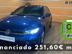 Azul Usado 2022 VW Polo R-line Berlina | 18.900 € (Un poco caro)