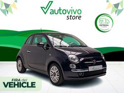 Negro Usado 2019 Fiat 500 Lounge Descapotable | 10.500 € (Precio justo)