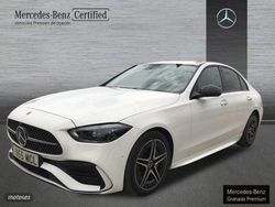 Blanco polar Usado 2022 Mercedes C220 AMG line Berlina | 33.900 € (Precio justo)