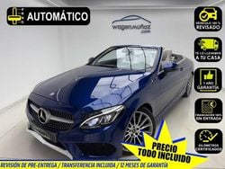 Azul Usado 2017 Mercedes C220 Descapotable | 28.900 € (Precio justo)