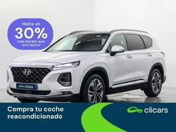 Blanco Usado 2019 Hyundai Santa Fe SUV | 26.490 € (Precio justo)