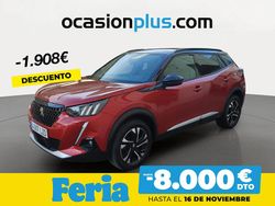Rojo Usado 2022 Peugeot 2008 GT SUV | 20.990 € (Precio justo)