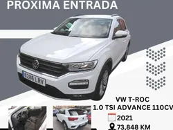 Blanco Usado 2021 VW T-Roc Advance SUV | 18.800 € (Precio justo)