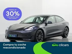 Gris Usado 2021 Tesla Model 3 Long Range Berlina | 29.990 € (Precio justo)