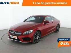 Rojo Usado 2016 Mercedes C300 AMG line Coupe | 28.399 € (Precio justo)