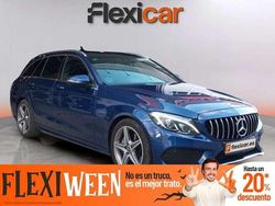 Azul Usado 2017 Mercedes C220 AMG line Familiar | 21.990 € (Precio justo)
