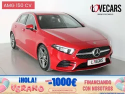 Rojo Usado 2019 Mercedes A200 AMG Berlina | 26.900 € (Precio justo)