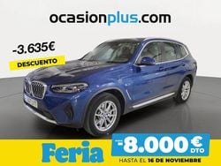 Azul Usado 2022 BMW X3 xLine SUV | 39.990 € (Precio justo)