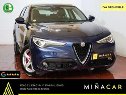 Azul Usado 2018 Alfa Romeo Stelvio Super SUV | 18.225 € (Precio justo)