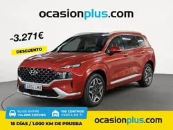 Rojo Usado 2021 Hyundai Santa Fe Style SUV | 33.980 € (Precio justo)