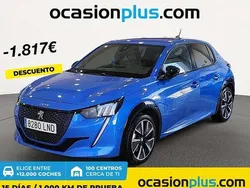 Azul Usado 2021 Peugeot e-208 GT Utilitario | 18.173 € (Precio justo)