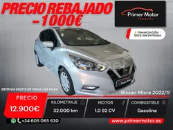Gris / plata Usado 2022 Nissan Micra Acenta Utilitario | 12.900 € (Precio justo)