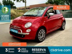 Rojo Usado 2010 Fiat 500C Lounge Descapotable | 5890 €