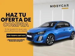 Azul Usado 2024 Peugeot e-208 Active Utilitario | 22.995 € (Precio justo)