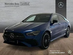 Azul Usado 2024 Mercedes CLA250e AMG line Berlina | 41.900 € (Precio justo)