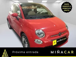 Rojo Usado 2021 Fiat 500C Lounge Descapotable | 9765 € (Precio justo)