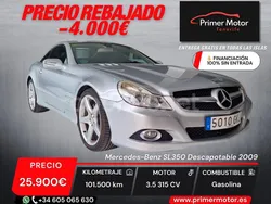 Gris / plata Usado 2009 Mercedes SL350 Descapotable | 25.900 € (Super precio)